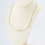 Geelgouden collier met briljanten