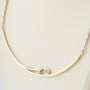 Geelgouden collier met briljanten