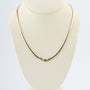 Geelgouden soepel omega collier