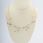 Geelgouden modern collier met parels