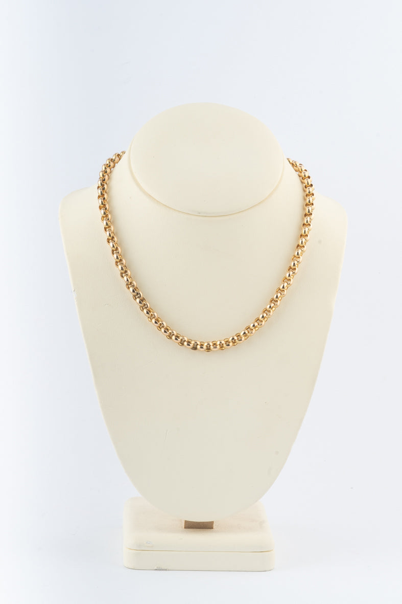 Geelgouden jasseron collier