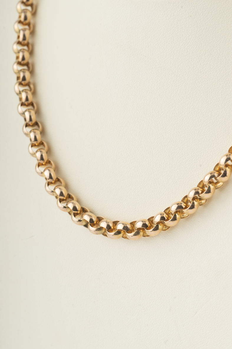 Geelgouden jasseron collier