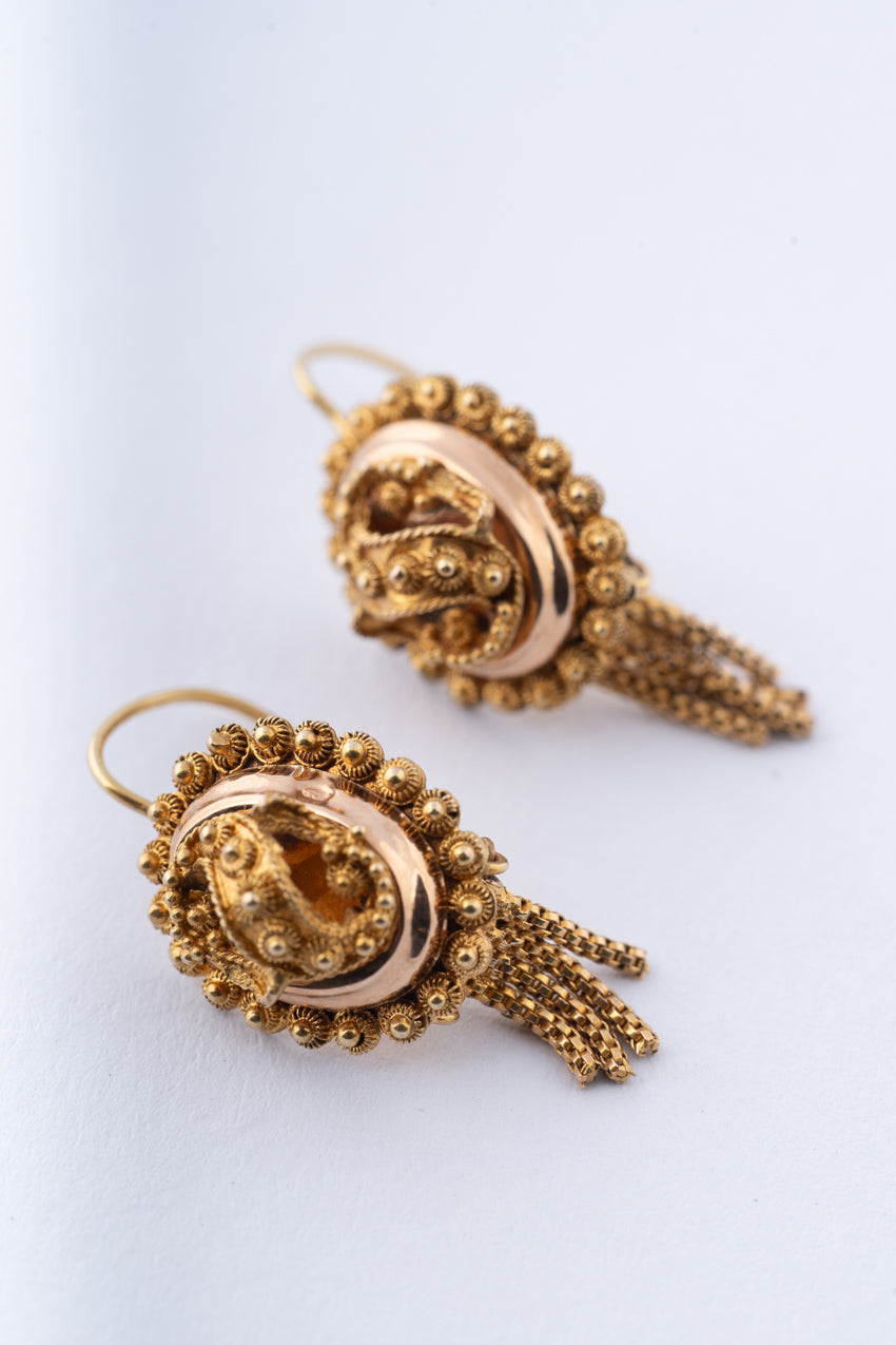 Gouden Brabantse klederdracht oorhangers