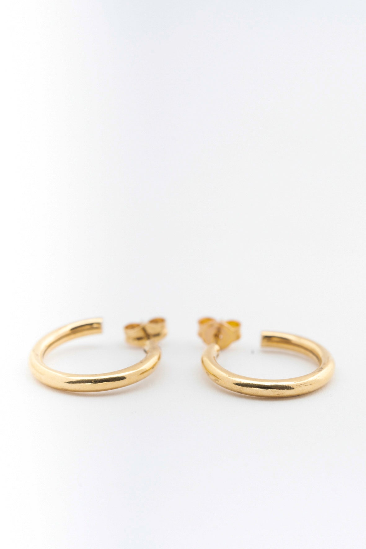 Geel gouden oor ringen (creolen)