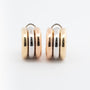 Gouden tri-color oorstekers