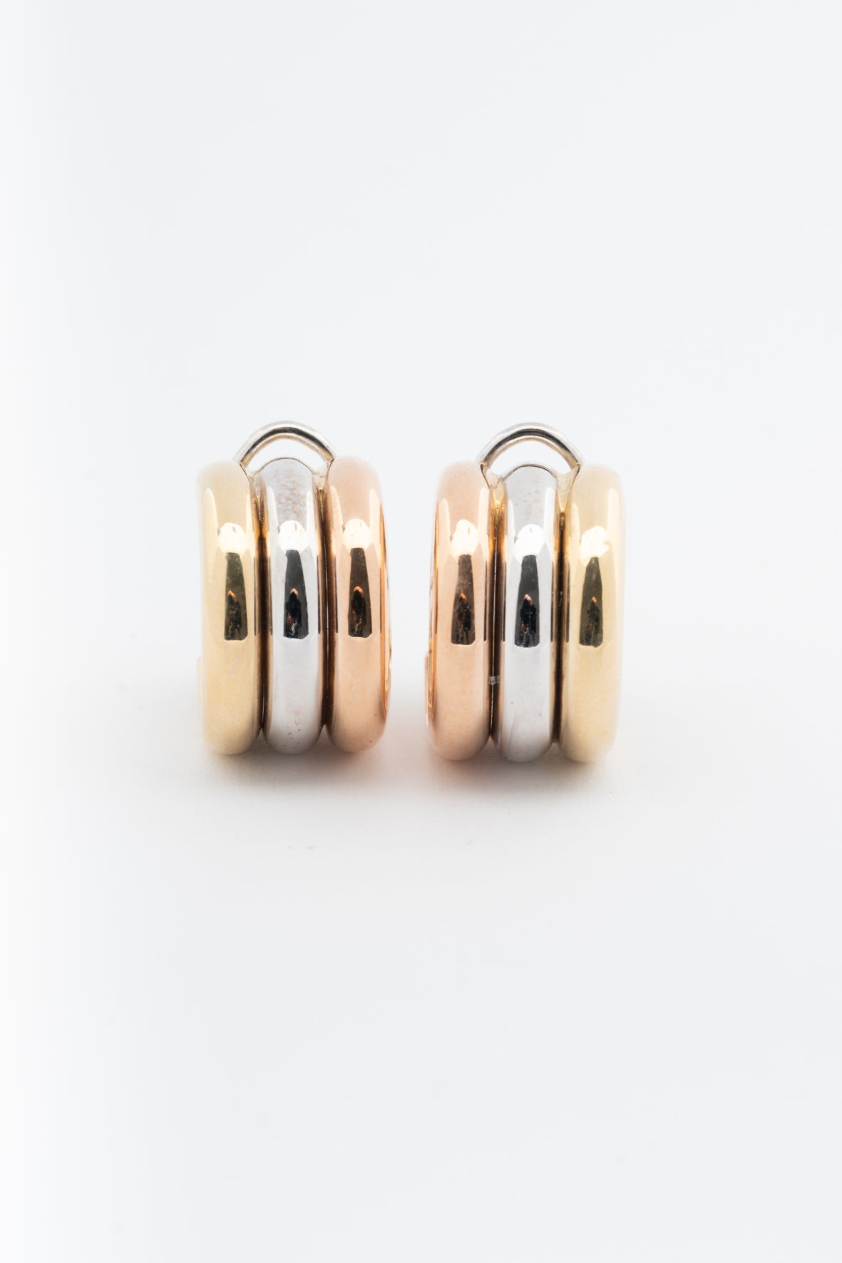 Gouden tri-color oorstekers