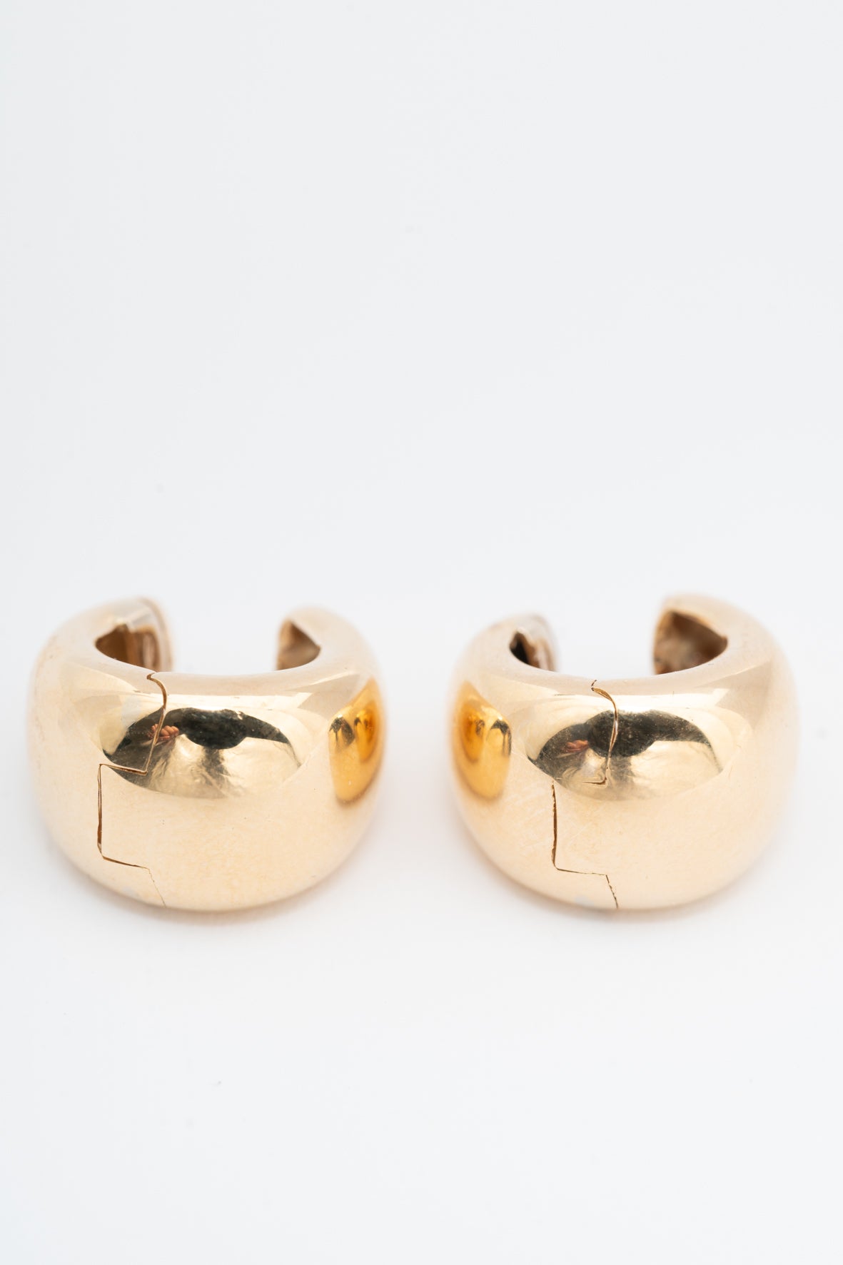 Geel gouden oor ringen/creolen