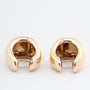 Geel gouden oor ringen/creolen