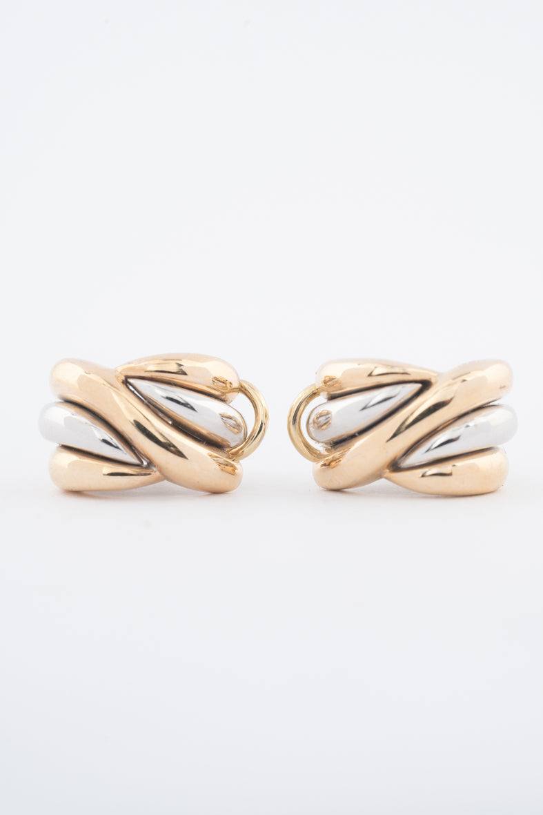 Gouden tri-color oorstekers