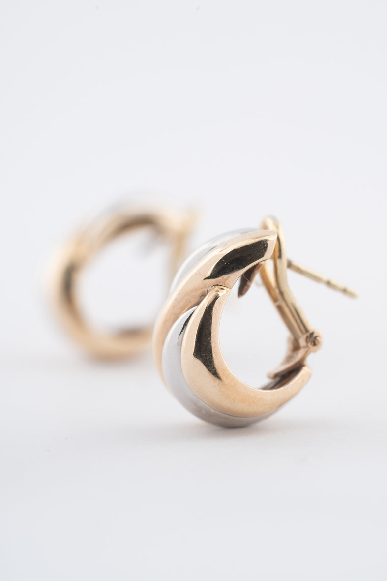 Gouden tri-color oorstekers