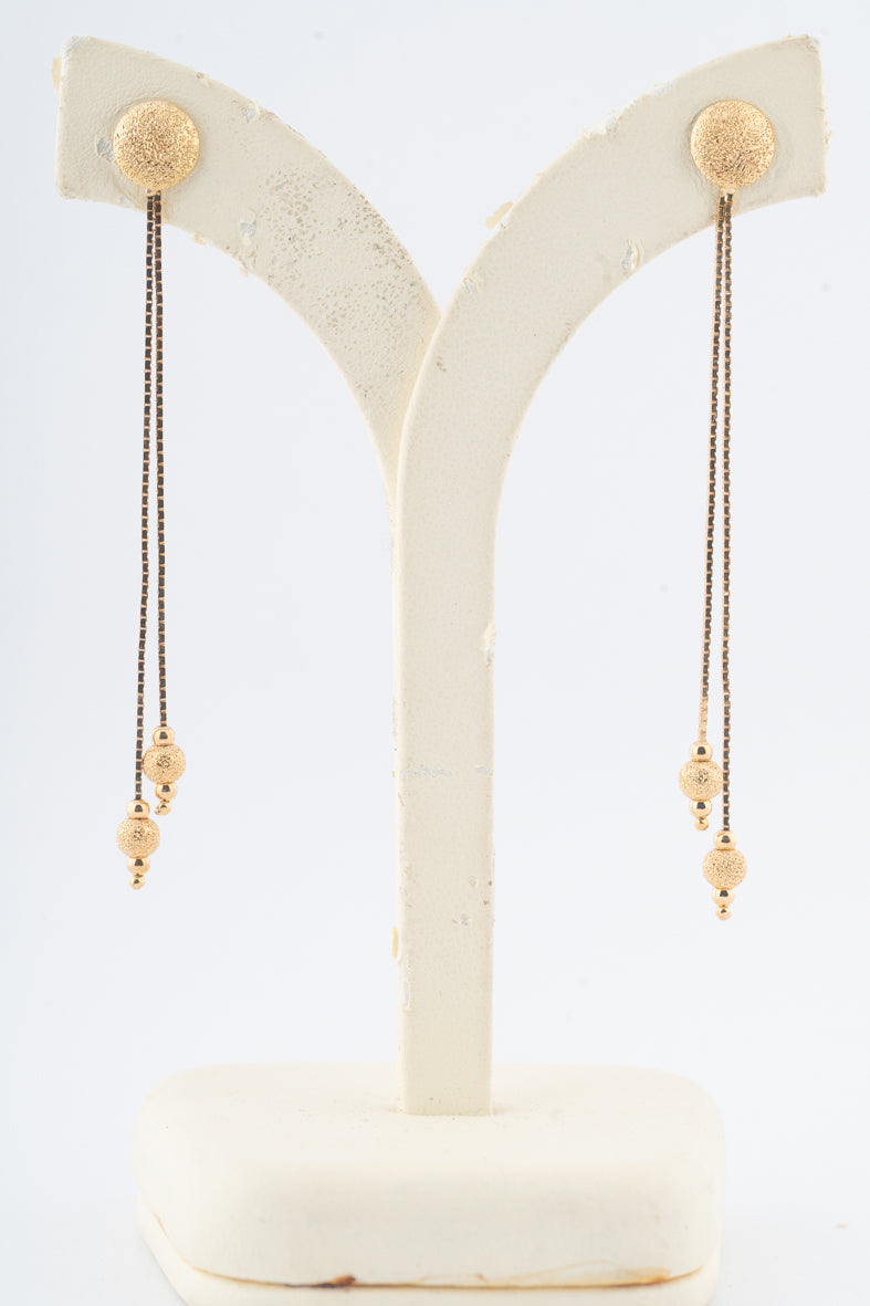 Geelgouden oorhangers