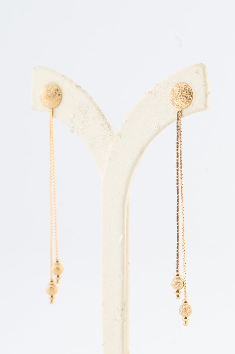 Geelgouden oorhangers