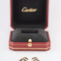 Tri-color oorstekers met clip van het merk Cartier