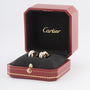 Tri-color oorstekers met clip van het merk Cartier