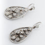Antieke wit gouden Art Nouveau oor hangers met briljanten