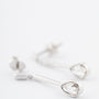 Witgouden oorhangers met diamant