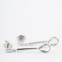 Witgouden oorhangers met diamant