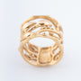 Geel gouden ring met briljanten "Forest" door Ole Lynggaard