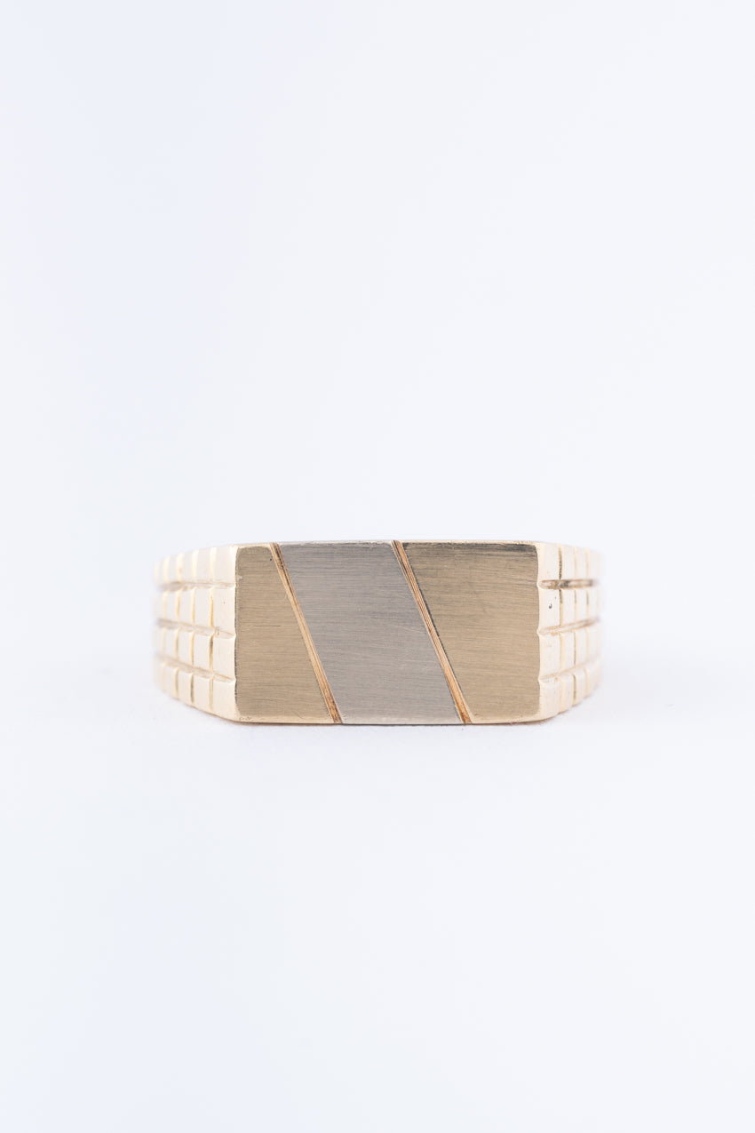 Gouden bi-color ring