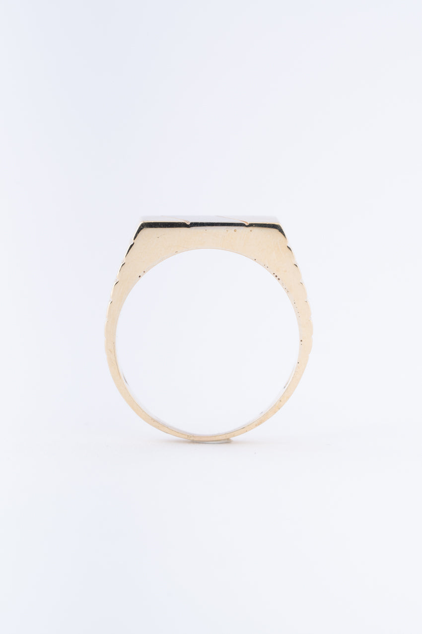 Gouden bi-color ring