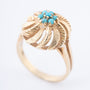 Gouden ring met turkooisen