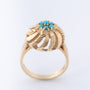 Gouden ring met turkooisen