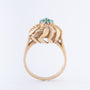 Gouden ring met turkooisen