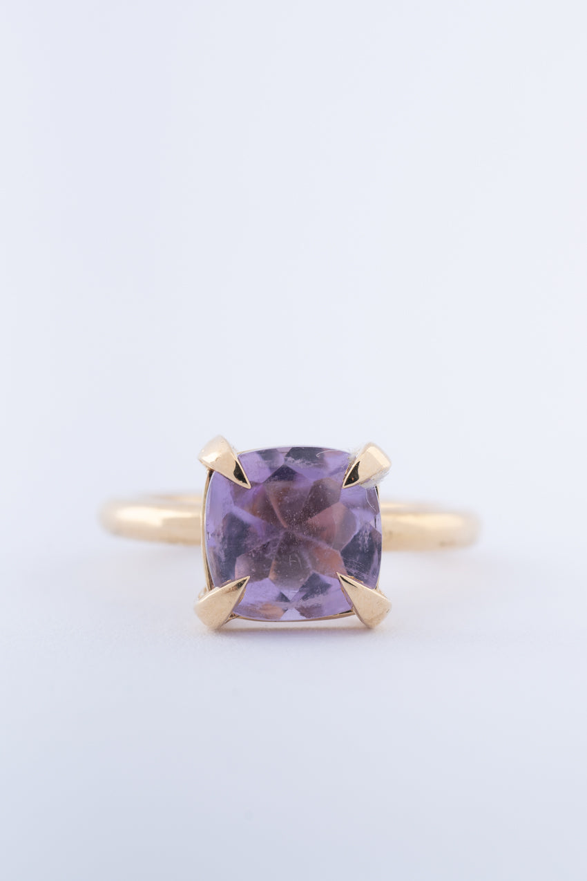 Gouden ring met amethist