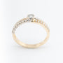 Wit/geel gouden ring met briljanten