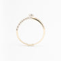 Wit/geel gouden ring met briljanten