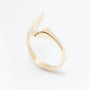 Yellow gold stylized ring