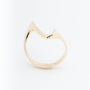Yellow gold stylized ring