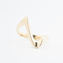 Yellow gold stylized ring