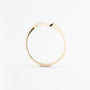 Yellow gold stylized ring