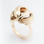 Geel gouden knoop ring