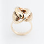 Geel gouden knoop ring