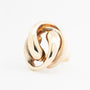 Geel gouden knoop ring