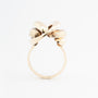 Geel gouden knoop ring