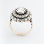Geel gouden dubbele entourage ring met diamanten