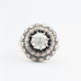 Geel gouden dubbele entourage ring met diamanten