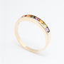 Yellow gold multi-gemstone ring