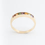 Yellow gold multi-gemstone ring