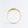 Yellow gold multi-gemstone ring