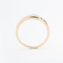 Yellow gold signet ring with brilliant-cut diamonds
