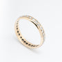 Yellow gold eternity ring with brilliant-cut diamonds