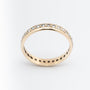 Yellow gold eternity ring with brilliant-cut diamonds