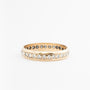 Yellow gold eternity ring with brilliant-cut diamonds