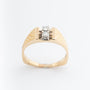 Geel gouden ring met briljanten