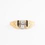 Geel gouden ring met briljanten