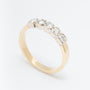 Yellow gold eternity ring with brilliant-cut diamonds